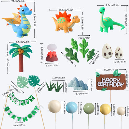 24 Parça Dinozor Pasta Süsü