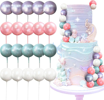 Yaldızlı Denizkızı Kuyruğu Pasta Süsü