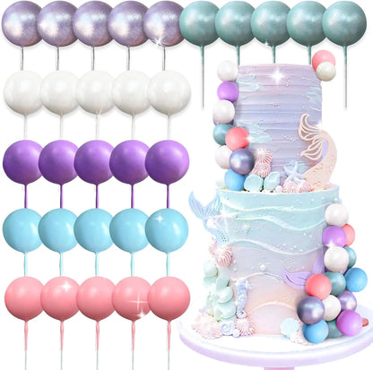 Yaldızlı Denizkızı Kuyruğu Pasta Süsü