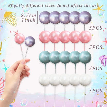 Yaldızlı Denizkızı Kuyruğu Pasta Süsü