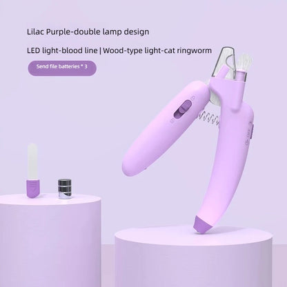 Led Işıklı Pet Tırnak Makası- Küçük Irk Köpek Kedi