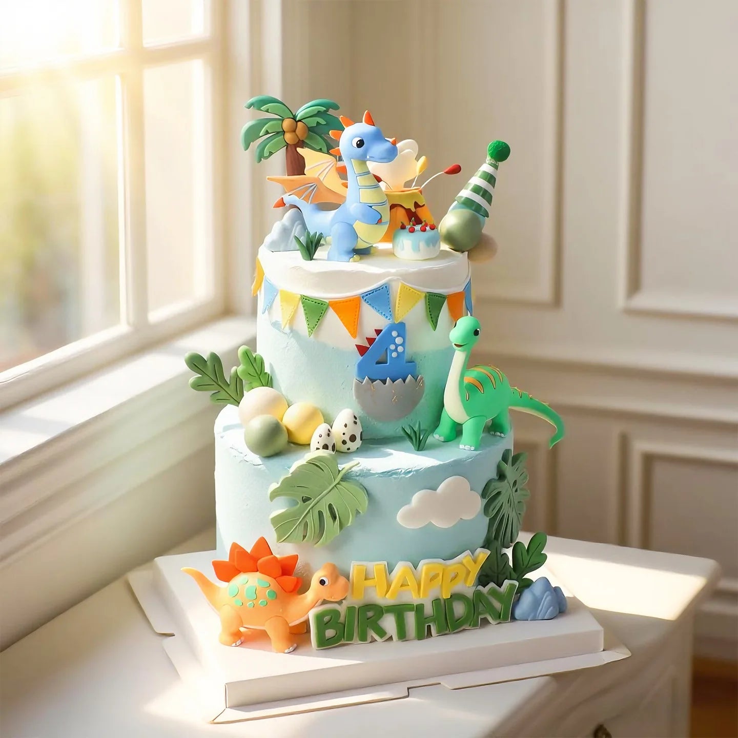 24 Parça Dinozor Pasta Süsü