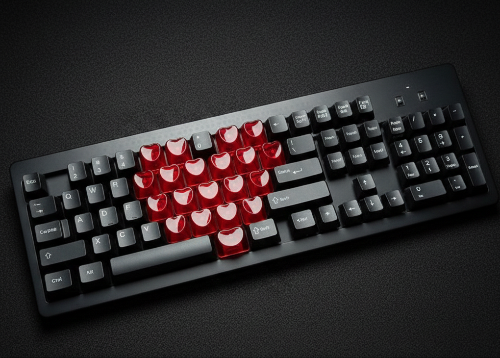 21 Parça Mekanik Oyuncu Klavye Tuş Başlıkları- Baskısız Yarı Saydam