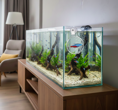 Akvaryum Büyüteci - Vantuzlu Akrilik Büyüteç