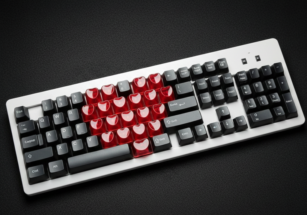 21 Parça Mekanik Oyuncu Klavye Tuş Başlıkları- Baskısız Yarı Saydam