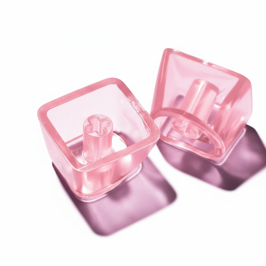 21 Parça Mekanik Oyuncu Klavye Tuş Başlıkları- Baskısız Yarı Saydam